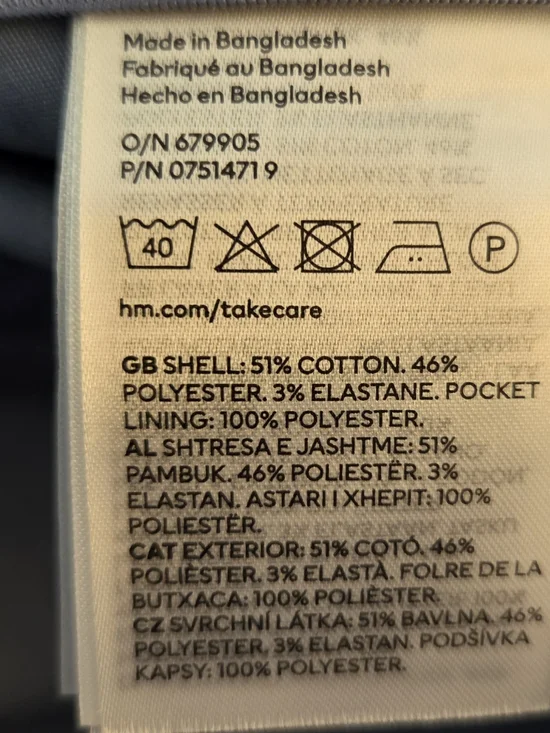 H&M Pale Blue Tailored Ankle Panta Size 16 - Picture 8 of 8